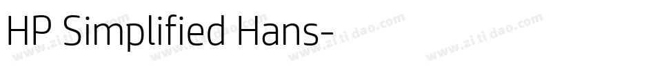 HP Simplified Hans字体转换